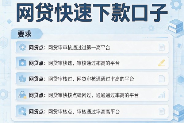 网贷快速下款口子，介绍五个网贷审核通过率高的平台