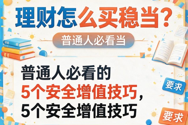理财怎么买稳当？普通人必看的5个安全增值技巧