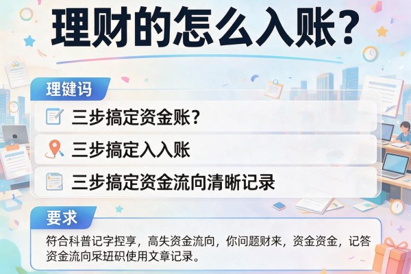 理财的怎么入账？三步搞定资金流向清晰记录