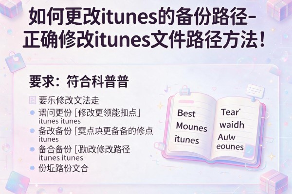 如何更改itunes的备份路径-正确修改itunes备份文件路径方法!