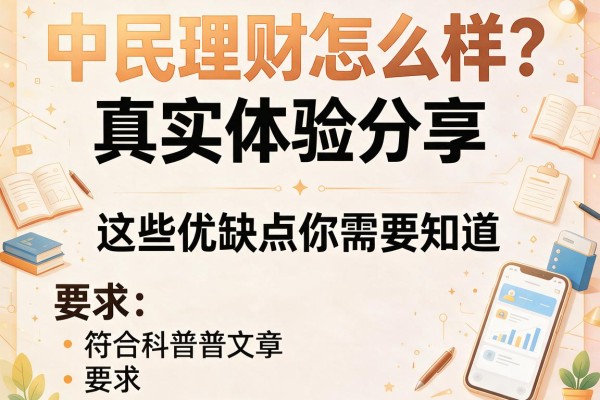 中民理财怎么样？真实体验分享：这些优缺点你需要知道