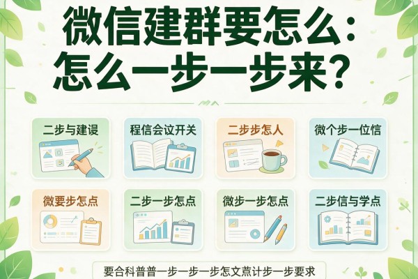微信建群要怎么一步一步来？