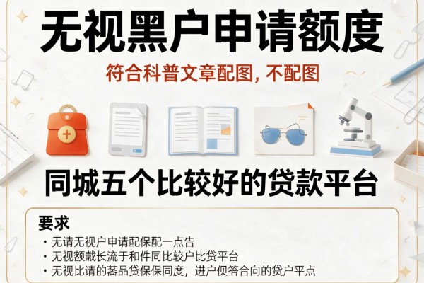 无视黑户申请额度，同城五个比较好的贷款平台