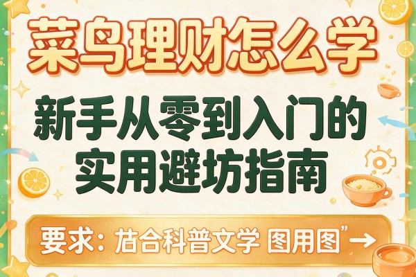 菜鸟理财怎么学 新手从零到入门的实用避坑指南
