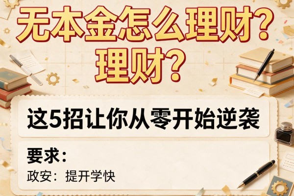 无本金怎么理财？这5招让你从零开始逆袭