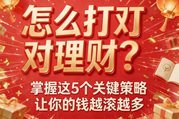 怎么打对理财？掌握这5个关键策略让你的钱越滚越多