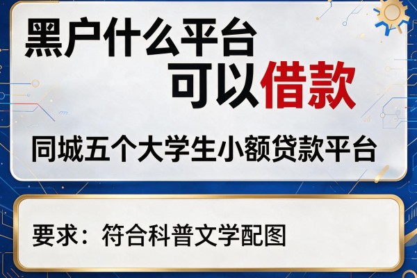 黑户什么平台可以借款，同城五个大学生小额贷款平台