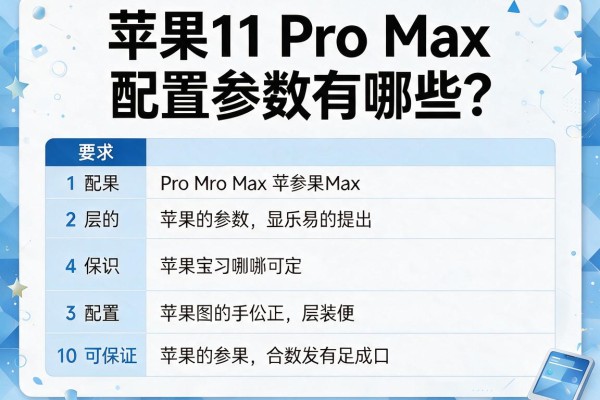 苹果11 Pro Max配置参数有哪些？