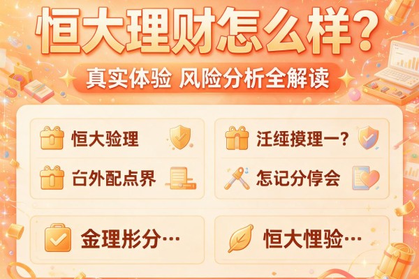 恒大理财怎么样？真实体验与风险分析全解读