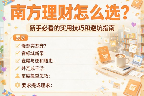 南方理财怎么选？新手必看的实用技巧和避坑指南