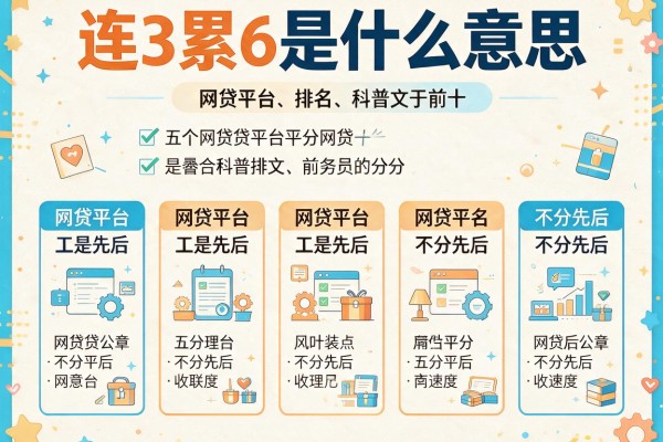 连3累6是什么意思，分析五个网贷平台排名不分先后前十