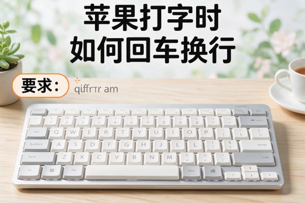苹果打字时如何回车换行