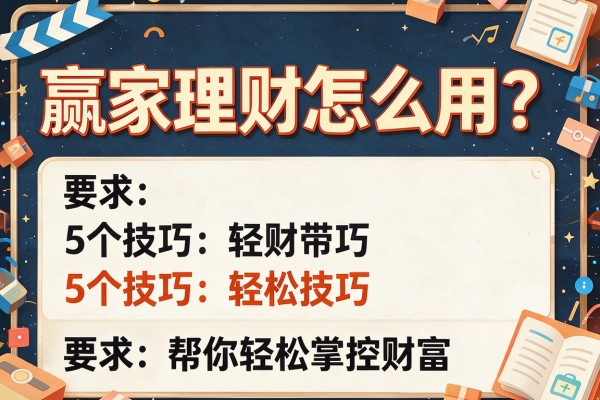 赢家理财怎么用？5个技巧帮你轻松掌控财富