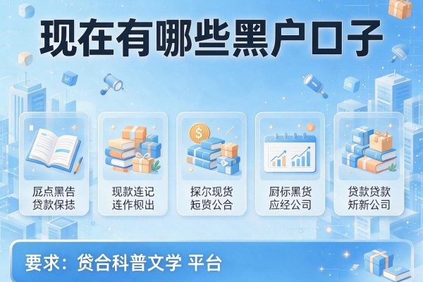 现在有哪些黑户口子，盘点五个贷款公司平台