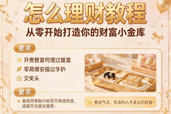 怎么理财教程：从零开始打造你的财富小金库