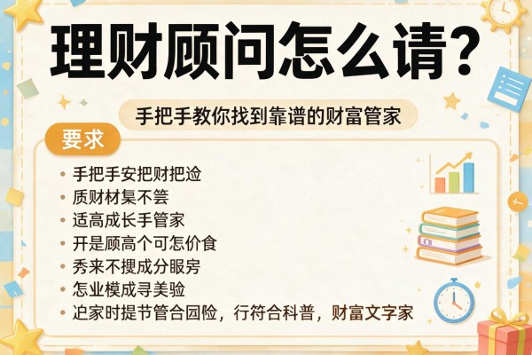理财顾问怎么请？手把手教你找到靠谱的财富管家