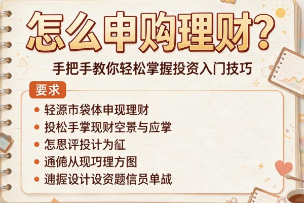 怎么申购理财？手把手教你轻松掌握投资入门技巧
