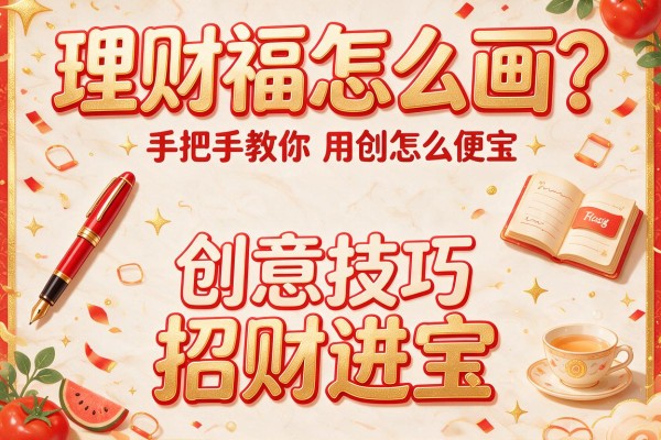 理财福怎么画？手把手教你用创意技巧招财进宝