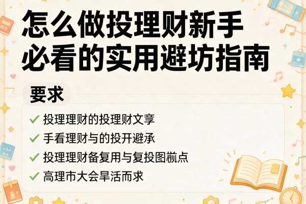 怎么做投理财新手必看的实用避坑指南