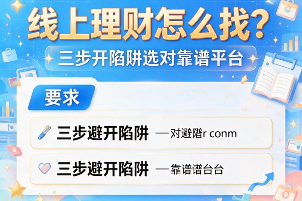 线上理财怎么找？三步避开陷阱选对靠谱平台