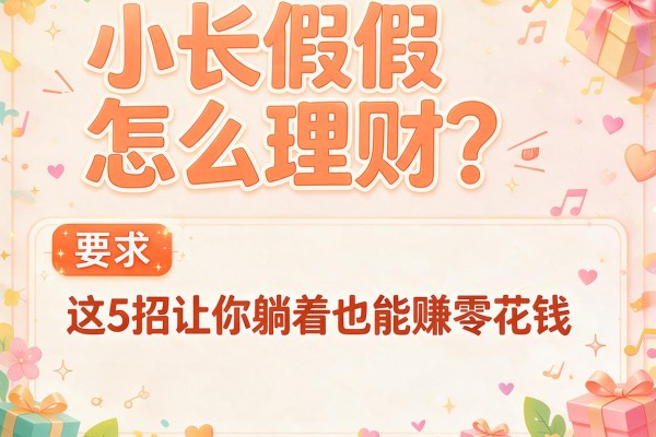 小长假怎么理财？这5招让你躺着也能赚零花钱