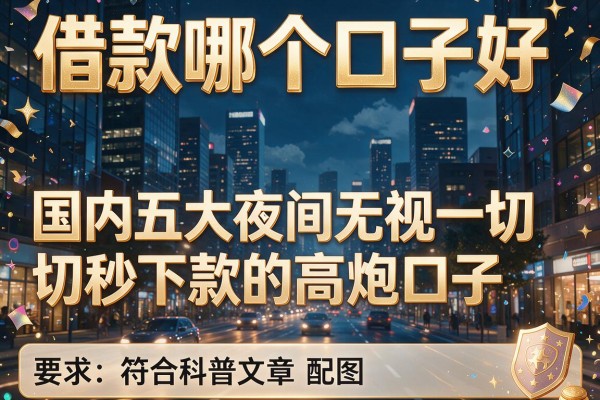 借款哪个口子好，国内五大夜间无视一切秒下款的高炮口子