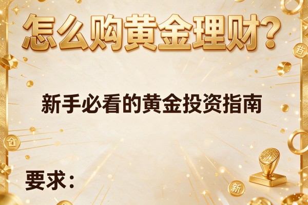 怎么购黄金理财？新手必看的黄金投资指南