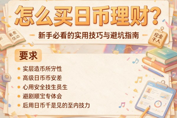 怎么买日币理财？新手必看的实用技巧与避坑指南