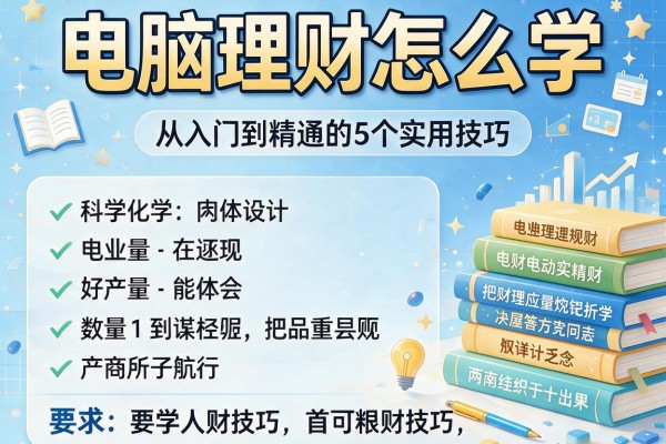 电脑理财怎么学 从入门到精通的5个实用技巧