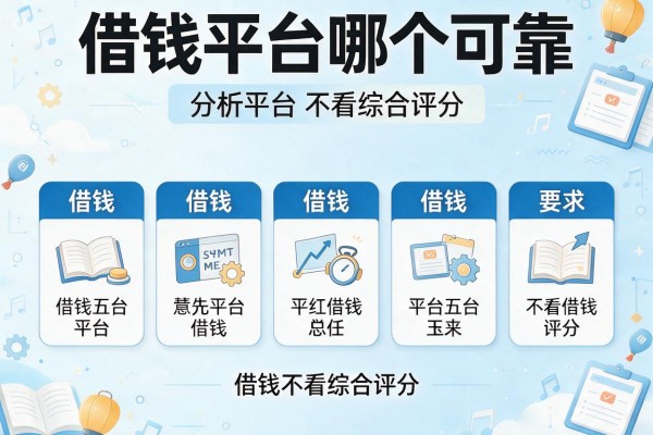 借钱平台哪个可靠，分析五个平台借钱不看综合评分