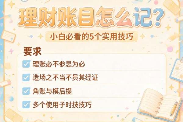 理财账目怎么记？小白必看的5个实用技巧