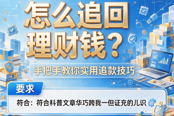 怎么追回理财钱？手把手教你实用追款技巧