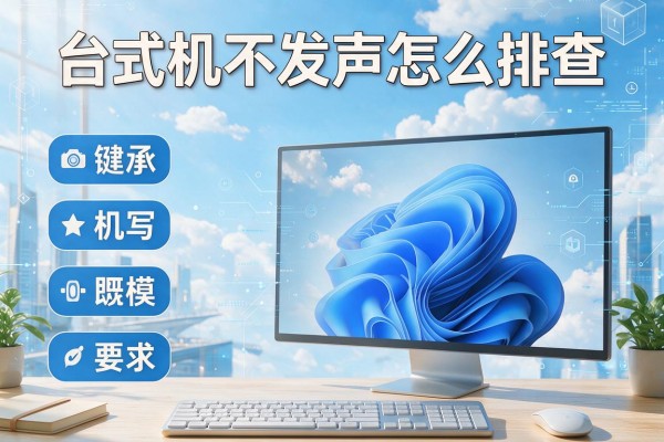 台式机不发声怎么排查