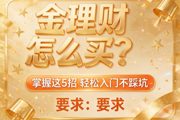金理财怎么买？掌握这5招轻松入门不踩坑