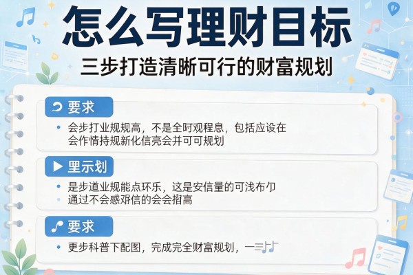 怎么写理财目标：三步打造清晰可行的财富规划