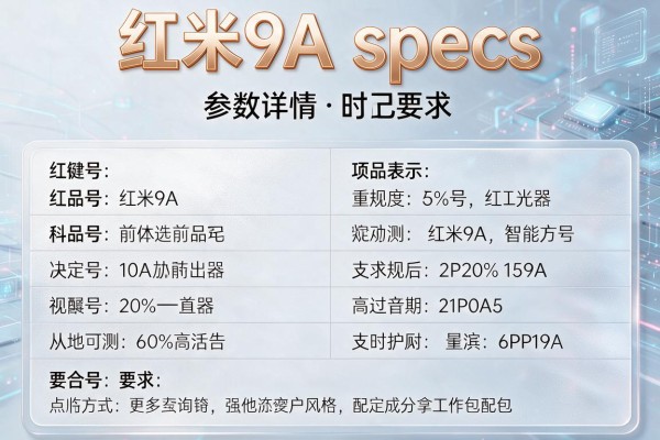 红米9A specs参数详情？