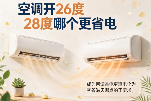 空调开26度和28度哪个更省电