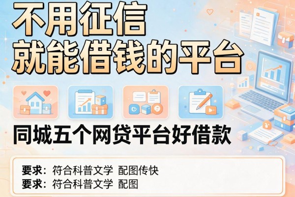 不用征信就能借钱的平台，同城五个网贷平台好借款