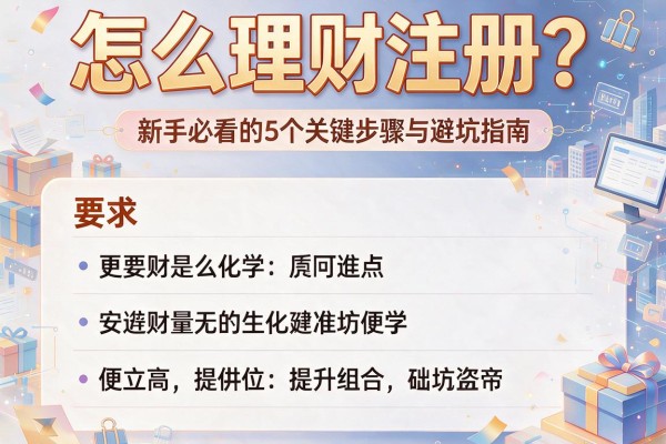 怎么理财注册？新手必看的5个关键步骤与避坑指南
