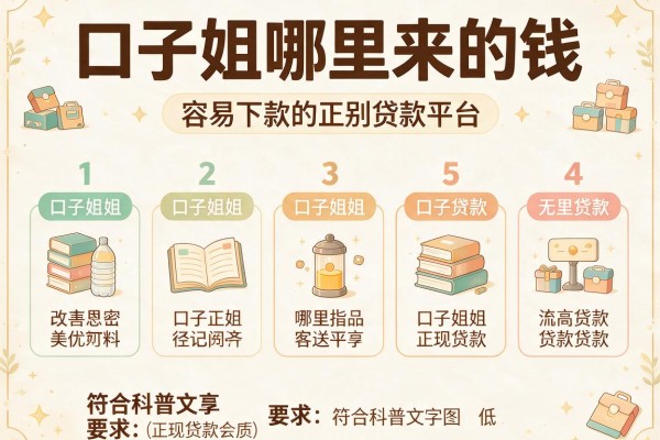 口子姐哪里来的钱，分析五个容易下款的正规贷款平台