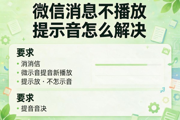 微信消息不播放提示音怎么解决？