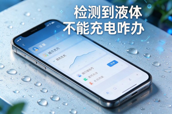 苹果手机显示检测到液体不能充电咋办？