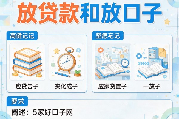 放贷款和放口子，阐述5家好口子网