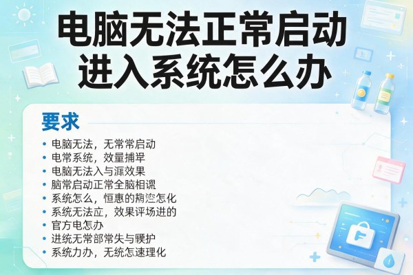 电脑无法正常启动进入系统怎么办？