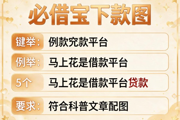 必借宝下款图，例举5个马上花是借款平台贷款