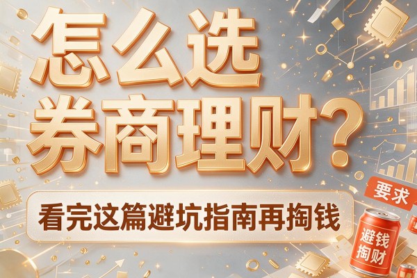 怎么选券商理财？看完这篇避坑指南再掏钱