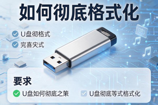 U盘如何彻底格式化？
