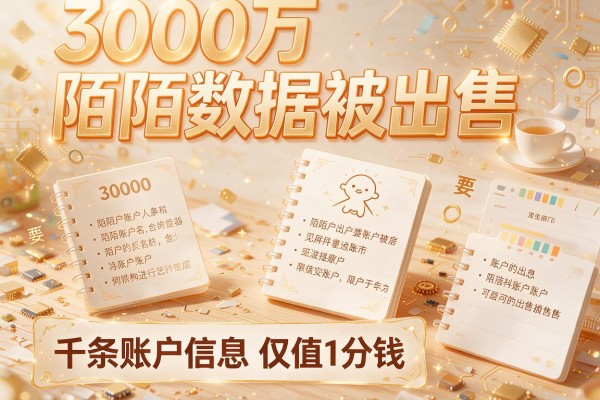 3000万陌陌数据被出售 千条账户信息仅值1分钱