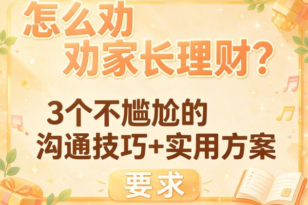 怎么劝家长理财？3个不尴尬的沟通技巧+实用方案