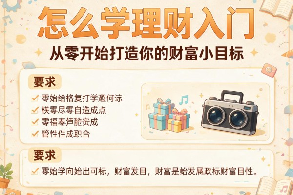 怎么学理财入门：从零开始打造你的财富小目标